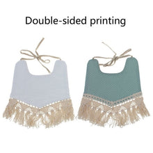 Load image into Gallery viewer, Floral Double-Sided Print Feeding Babies Bibs
