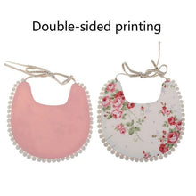 Load image into Gallery viewer, Floral Double-Sided Print Feeding Babies Bibs