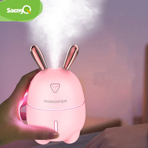 saengQ 300ML Ultrasonic Air Humidifier Essential Oil Diffuser With  Electric Aromatherapy USB Humidifier Car Aroma Diffuser